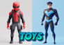 design stylized 3d characters, funko, textured, game, rig, animation, in blender